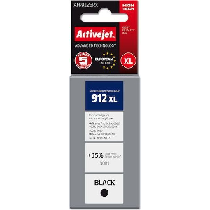 ACTIVEJET AH-912BRX ΜΕΛΑΝΙ ΣΥΜΒΑΤΟ ΜΕ HP 912XL 3YL84AE PREMIUM 1100 PAGES 30 ML BLACK
