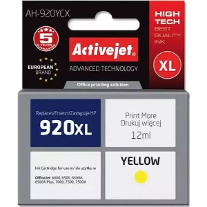 ACTIVEJET AH-920YCX ΜΕΛΑΝΙ ΣΥΜΒΑΤΟ ΜΕ HP 920XL CD974AE PREMIUM 12 ML YELLOW