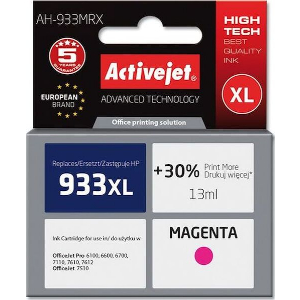 ACTIVEJET AH-933MRX ΜΕΛΑΝΙ ΣΥΜΒΑΤΟ ΜΕ HP 933XL CN055AE PREMIUM 13 ML MAGENTA