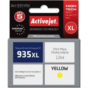 ACTIVEJET AH-935YRX ΜΕΛΑΝΙ ΣΥΜΒΑΤΟ ΜΕ HP 935XL C2P26AE PREMIUM 12 ML YELLOW