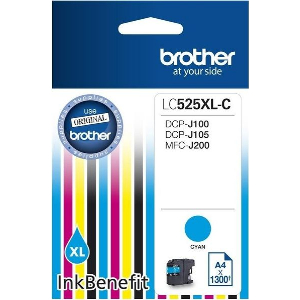 BROTHER ΜΕΛΑΝΙ INKJET LC-525XLC CYAN ΜΕ OEM:LC525XLC