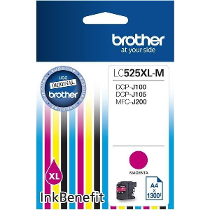 BROTHER ΜΕΛΑΝΙ INKJET LC-525XLM MAGENTA ΜΕ OEM:LC525XLM