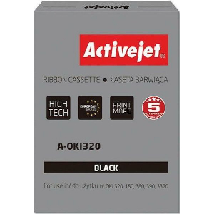 ACTIVEJET A-OKI320 RIBBON OKI 9002303 3000000 CHARACTERS BLACK 100 PIECES