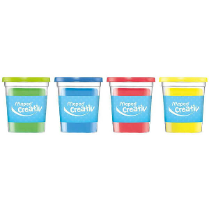 MAPED CREATIVE ΠΛΑΣΤΟΖΥΜΑΡΑΚΙ - 4 POTS ΒΑΣΙΚΑ ΧΡΩΜΑΤΑ