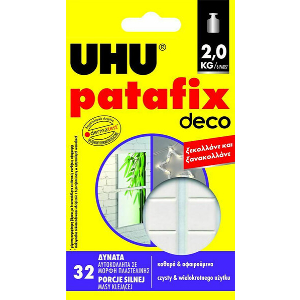 ΑΥΤΟΚΟΛΛΗΤΑ UHU PATAFIX HOME DECO ΔΙΠΛΗΣ ΟΨΗΣ 32 TEM