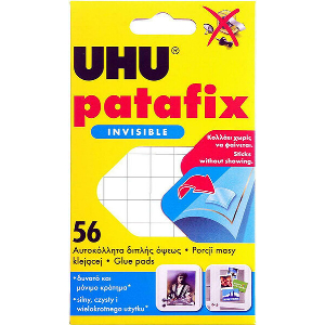 ΑΥΤΟΚΟΛΛΗΤΑ UHU PATAFIX INVISIBLE ΔΙΠΛΗΣ ΟΨΗΣ 56 TEM