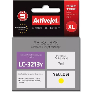 ACTIVEJET AB-3213YN ΜΕΛΑΝΙ ΣΥΜΒΑΤΟ ΜΕ BROTHER LC3213Y 7 ML YELLOW