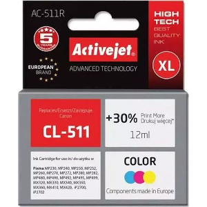 ACTIVEJET AC-511R ΜΕΛΑΝΙ ΣΥΜΒΑΤΟ ΜΕ CANON CL-511 PREMIUM 12 ML COLOR