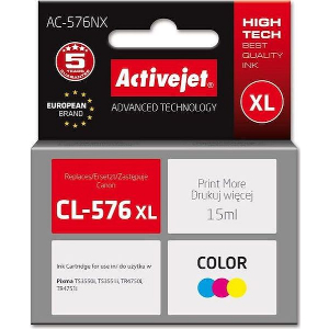 ACTIVEJET AC-576NX ΜΕΛΑΝΙ ΣΥΜΒΑΤΟ CANON CL-576XL 15 ML COLOUR: BYM