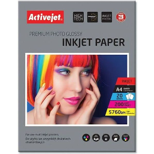 ACTIVEJET AP4-200G20 PAPER PHOTO GLOSSY A4 20 PCS