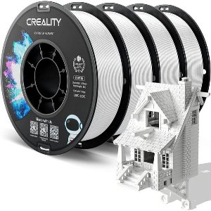 CREALITY CR-PETG VALUE PACK 4KG - NO REEL - 4X WHITE 3D PRINTER FILAMENT REFILL
