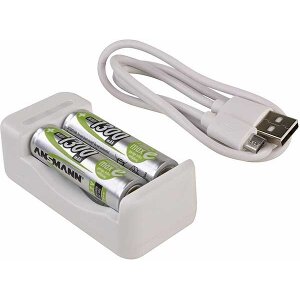 ANSMANN CHARGER BASIC II INCL. 2 X AA 1300MAH AKKU 1001-0119-01