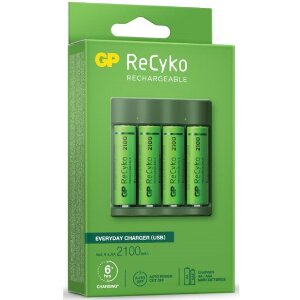 ΦΟΡΤΙΣΤΗΣ ΜΠΑΤΑΡΙΩΝ GP BATTERIES B421 210AAHCE-EB4+4 AA NIMH 2100MAH