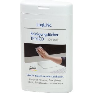 LOGILINK RP0010 CLEANING WIPES FOR TFT LCD UND PLASMA SCEENS