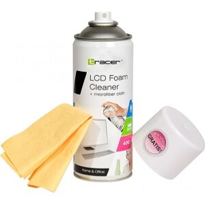 TRACER CLEANING FOAM LCD/TFT 400 ML + MICROFIBRE