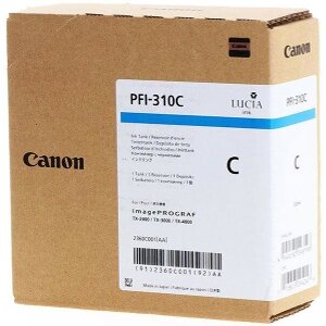 ΓΝΗΣΙΟ ΜΕΛΑΝΙ CANON PIGMENT TANK PFI-310 CYAN (330 ML) ΜΕ OEM:2360C001