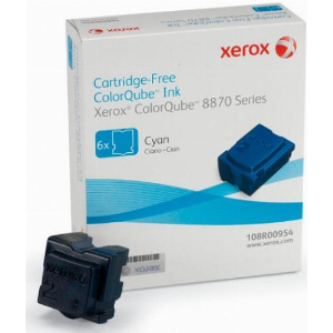 ΓΝΗΣΙΟ XEROX SOLID INK ΓΙΑ COLORQUBE 8870 6 STICKS CYAN OEM: 108R00954