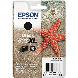 ΓΝΗΣΙΟ ΜΕΛΑΝΙ EPSON 603XL BLACK ΜΕ OEM:C13T03A14010