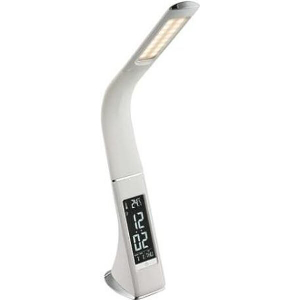 FOSME 17-00143-30 ΕΠΙΤΡΑΠΕΖΙΟ ΦΩΤΙΣΤΙΚΟ LED 10W 3 STEPS DIMMING ΩΡΑ + ΑΛΑΡΜ + ΘΕΡΜΟΚΡΑΣΙΑ 4000K