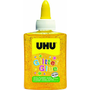 ΚΟΛΛΑ UHU GLITTER ΚΙΤΡΙΝΟ ΓΙΑ ΧΕΙΡΟΤΕΧΝΙΕΣ 90GR