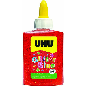 ΚΟΛΛΑ UHU GLITTER ΚΟΚΚΙΝΟ ΓΙΑ ΧΕΙΡΟΤΕΧΝΙΕΣ 90GR