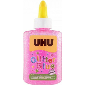 ΚΟΛΛΑ UHU GLITTER ΡΟΖ ΓΙΑ ΧΕΙΡΟΤΕΧΝΙΕΣ 90GR