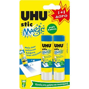 ΚΟΛΛΑ UHU STIC MAGIC 8,2GR 1+1 ΔΩΡΟ