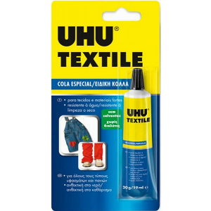ΚΟΛΛΑ UHU TEXTILE 19ML ΧΩΡΙΣ ΔΙΑΛΥΤΕΣ ΓΙΑ ΥΦΑΣΜΑΤΑ