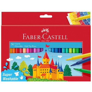 FABER-CASTELL CASTLE FELT TIP PENS 50ΤΕΜ