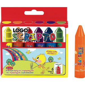 SCRIPTO CRAYONS 8GR ΣET 6TEM