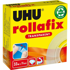 UHU ΑΝΤΑΛΛΑΚΤΙΚΟ ΣΕΛΟΤΕΙΠ ROLLAFIX ΔΙΑΦΑΝΟ 19ΜΜ X 33M