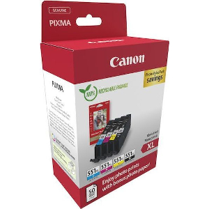 CANON ΜΕΛΑΝΙ INKJET CLI-551XL CMYK PHOTO VALUE PACK ΜΕ OEM:6443B008