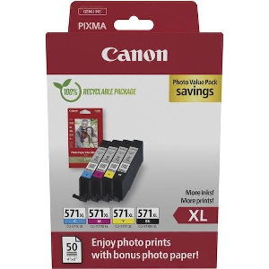 CANON ΜΕΛΑΝΙ INKJET CLI-571XL MULTIPACK CMYK ΜΕ OEM:0332C006