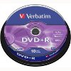 VERBATIM DVD+R 16X 4,7GB MATT SILVER CAKEBOX 10PCS