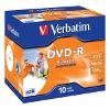 VERBATIM DVD-R 16X 4.7GB JEWEL PRINTABLE 10 PACK