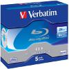 VERBATIM BLU-RAY BD-R 6X 25GB JEWEL CASE 5 PACK