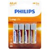 ΜΠΑΤΑΡΙΑ PHILIPS LONGLIFE AA 4 TEM
