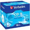 VERBATIM CD-R 800MB 90 MIN 40X JEWEL CASE 10PCS