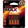 ΜΠΑΤΑΡΙΕΣ KODAK ALKALINE MAX LR03 AAA 4ΤΕΜ