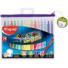 ΜΑΡΚΑΔΟΡΟΙ ΖΩΓΡΑΦΙΚΗΣ MAPED PLASTIC ZIP POUCH 15ΤΕΜ