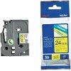 ΓΝΗΣΙΟ BROTHER P-TOUCH TZE651 YELLOW/BLACK (8M X 24MM) OEM: TZE651