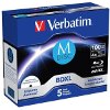 VERBATIM 43834 BD-R M-DISC 100GB X4 PRINTABLE 5PCS