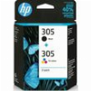 HP ΜΕΛΑΝΙ INKJET 305 2-PACK BLACK/COLOR ΜΕ OEM:6ZD17AE