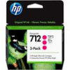 HP ΜΕΛΑΝΙ INKJET NO.712 MAGENTA 3-PACK ΜΕ OEM:3ED78A