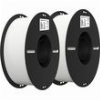 CREALITY EN-PLA VALUE PACK 2KG - WHITE - WHITE 1+1KG ENDER 3D PRINTER FILAMENT 3301010347