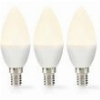 NEDIS LBE14C352P3 LED BULB E14 CANDLE 4.9W 470LM 2700K WARM WHITE / FROSTED 3ΤΜΧ