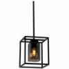 GEYER ΦΩΤΙΣΤΙΚΟ IRON E27 200X200 ΚΑΛΩΔΙΟ 2.5M ΜΑΥΡΟ SMOKY GLASS