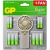 GP SUPER ALKALINE 12X AA + 12X AAA +FAN