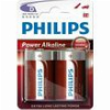 ΜΠΑΤΑΡΙΑ PHILIPS POWER ALKALINE LR20P2B/GRS D 2TEM