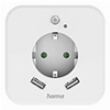 HAMA 223498 LED NIGHT LIGHT WITH SOCKET, 2 USB OUTPUTS, MOTION AND LIGHT SENSOR